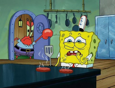 SpongeBob SquarePants S03E54: SpongeBob B.C. (Before Comedy)