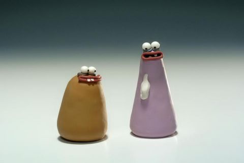 Purple and Brown: Sea Gulls